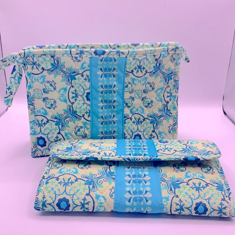 Lemon Hill Wallet and Cosmetic Pouch